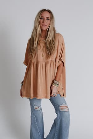 the-good-life-oversized-top-peach/Peach