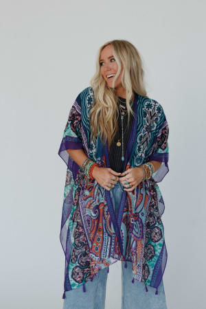 Tabitha Floral Kimono: undefined