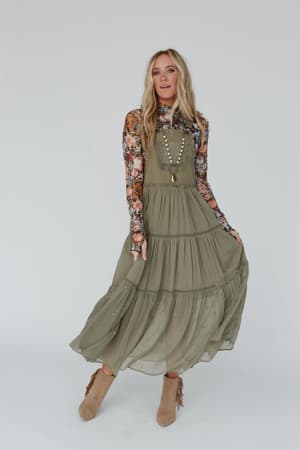 green-paths-overall-dress-olive/Olive