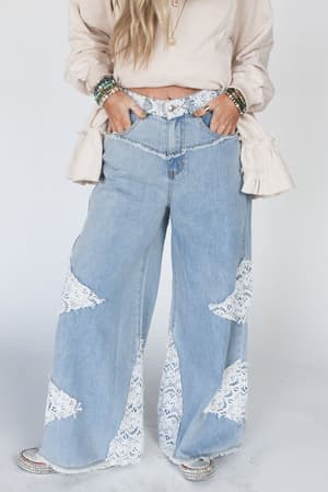 crosby-crochet-patch-jeans-denim/Blue