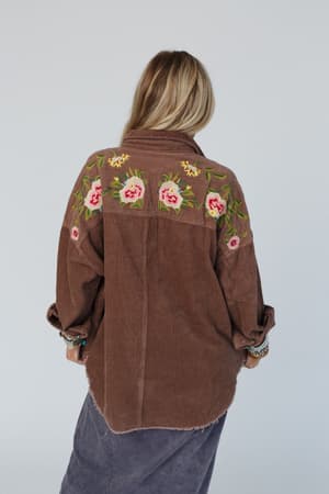 gardener-embroidered-button-down-top-mocha/Mocha