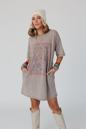 fall-blossoms-tee-dress-mocha/Mocha