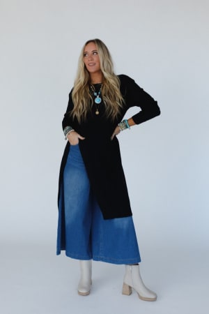 Alaia Longline Pullover: undefined