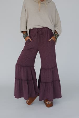 milla-ruffled-wide-leg-pants-burgundy/Burgundy