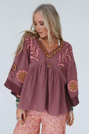 chateau-chic-babydoll-top-red/Red