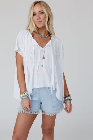 sweet-pleats-top-white/White