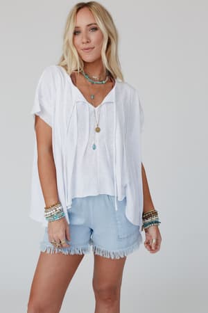 sweet-pleats-top-white/White