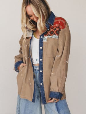 Sol Shine Button Down Top: undefined