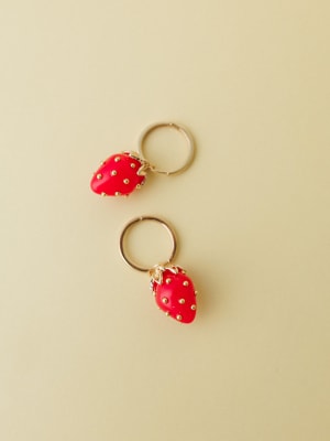 Strawberry Earrings - Gold OS / Gold