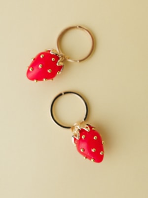 Strawberry Earrings - Gold OS / Gold