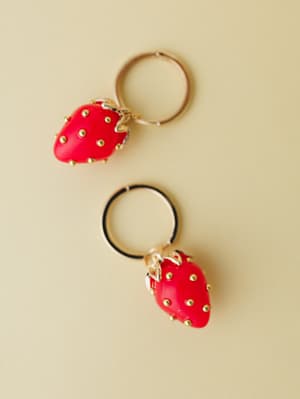 Strawberry Earrings - Gold OS / Gold