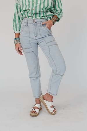 Straight Arrow Cargo Jeans: undefined