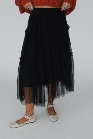 sonoma-tiered-tulle-skirt-black/Black