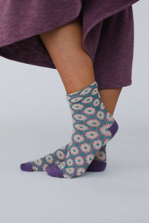 Floral Sunshine Socks: undefined