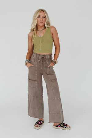Lucky One Wide Leg Full Pant: undefined