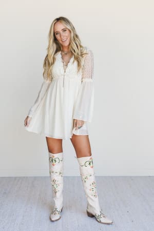 Bohemian Romance Tunic Dress: undefined