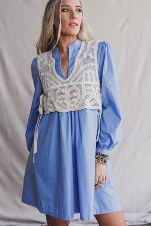 sweet-edge-crochet-vest-tunic-dress-light-blue/Blue