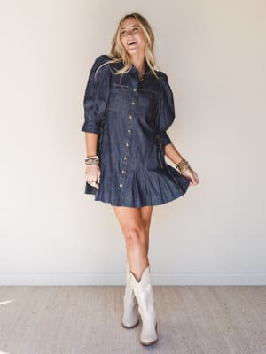 American Classic Dress - Indigo L / Indigo