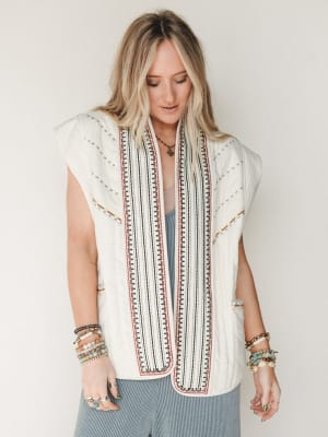 Juniper Vest - Beige S / Beige