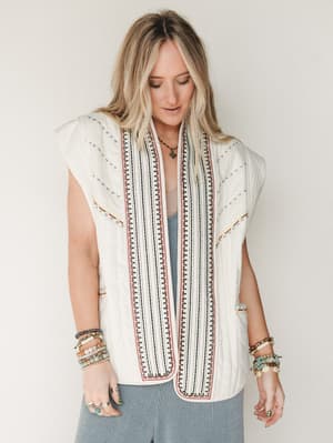 Juniper Vest - Beige S / Beige