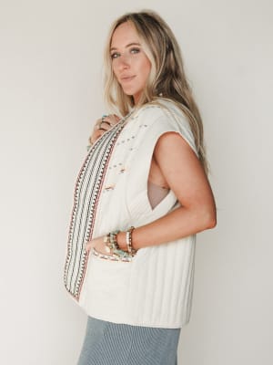 Juniper Vest - Beige S / Beige