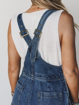 Farmer Chic Overalls - Denim L / Denim