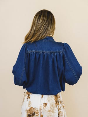 Feeling French Denim Jacket - Dark Denim M / Dark Denim
