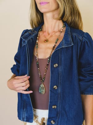 Feeling French Denim Jacket - Dark Denim M / Dark Denim