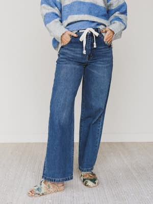 Lucky Rider Wide Leg Jeans: undefined