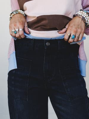 Sorrel Barrel Jeans - Navy