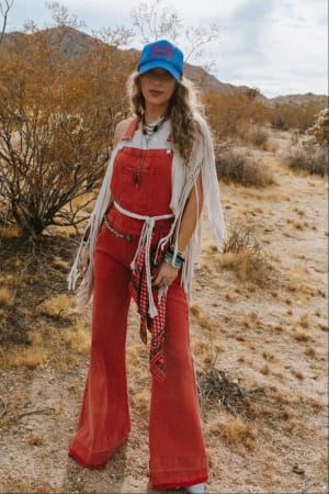 Holly Denim Overalls: undefined