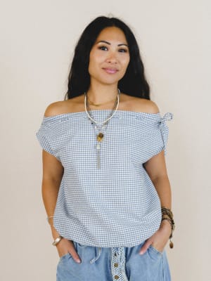 Golda Blouse - Navy M / Navy