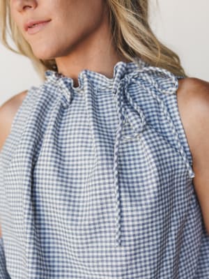 Golda Blouse - Navy M / Navy