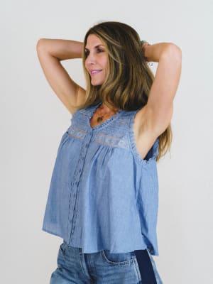 Soft Light Top - Denim Blue L / Denim Blue