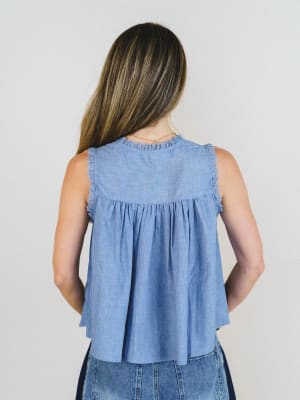 Soft Light Top - Denim Blue L / Denim Blue