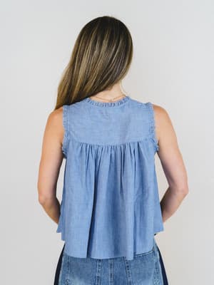 Soft Light Top - Denim Blue L / Denim Blue