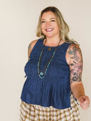 Great Escape Top - Denim L / Denim