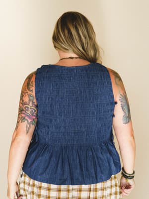 Great Escape Top - Denim L / Denim