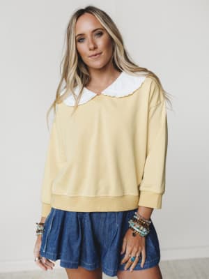Wendy Removeable Collar Top: undefined