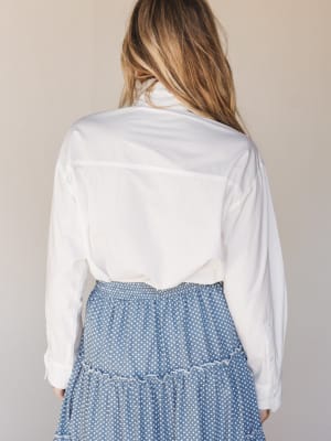 Tied With a Bow Blouse - Off White L / Off White