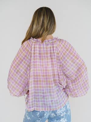 Lost in the Moment Blouse - Pink Orange L / Pink Orange