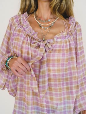 Lost in the Moment Blouse - Pink Orange L / Pink Orange