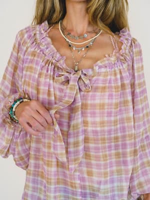 Lost in the Moment Blouse - Pink Orange L / Pink Orange