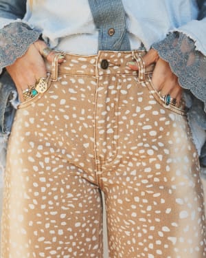 Bambi Deer Jeans - Camel L / Camel