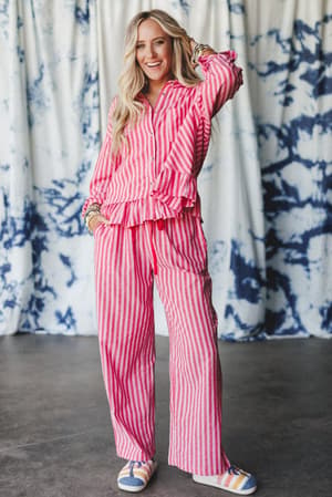 Dreamy Nights Striped Set: undefined
