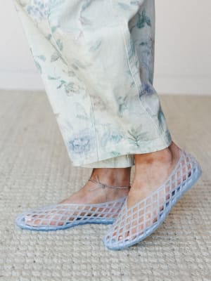 Jelly Ballet Flats - Blue 5 / Blue