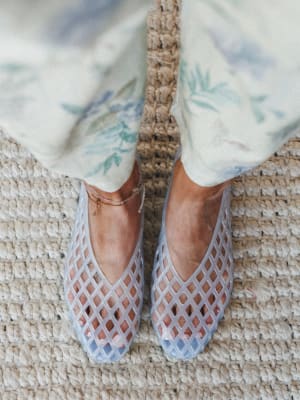 Jelly Ballet Flats - Blue 5 / Blue