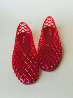 Jelly Ballet Flats - Red 5 / Red