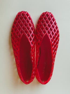 Jelly Ballet Flats - Red 5 / Red
