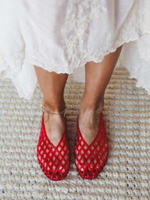 Jelly Ballet Flats - Red 5 / Red